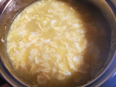 うどんスープの素で！卵コーンスープ
